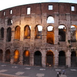 Colosseum at dusk